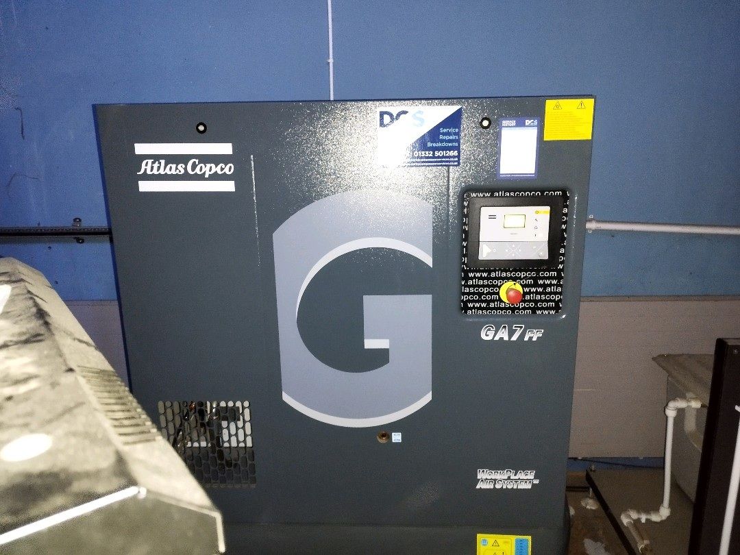 Atlas Copco GA77FF compressor serviced by DCS Derby